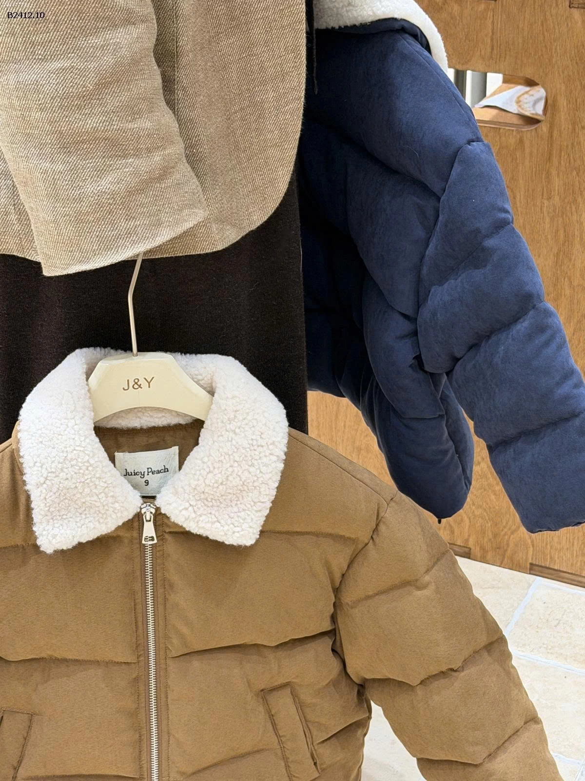 ÁO KHOÁC PHAO PHỐI CỔ LÔNG CHO BÉ-Giá sỉ 368k