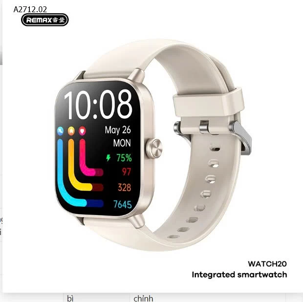 ĐỒNG HỒ THÔNG MINH REMAX WATCH20 – ĐẸP XUẤT SẮC, GIÁ MỀM HẾT NẤC- sỉ 363k
