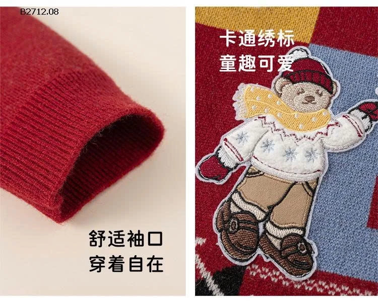 BST ÁO LEN DIỆN NOEL, TẾT CHO BÉ MBANG - sỉ mẫu 1, 2, 3, 4: 275k mẫu 5, 6: 247k