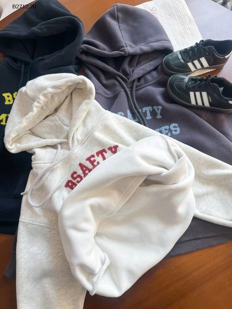 ÁO NỈ HODDIE BASIC CHO BÉ AMBB - Giá sỉ Sz 90-150 256k Sz 160 281k Sz 170 310k