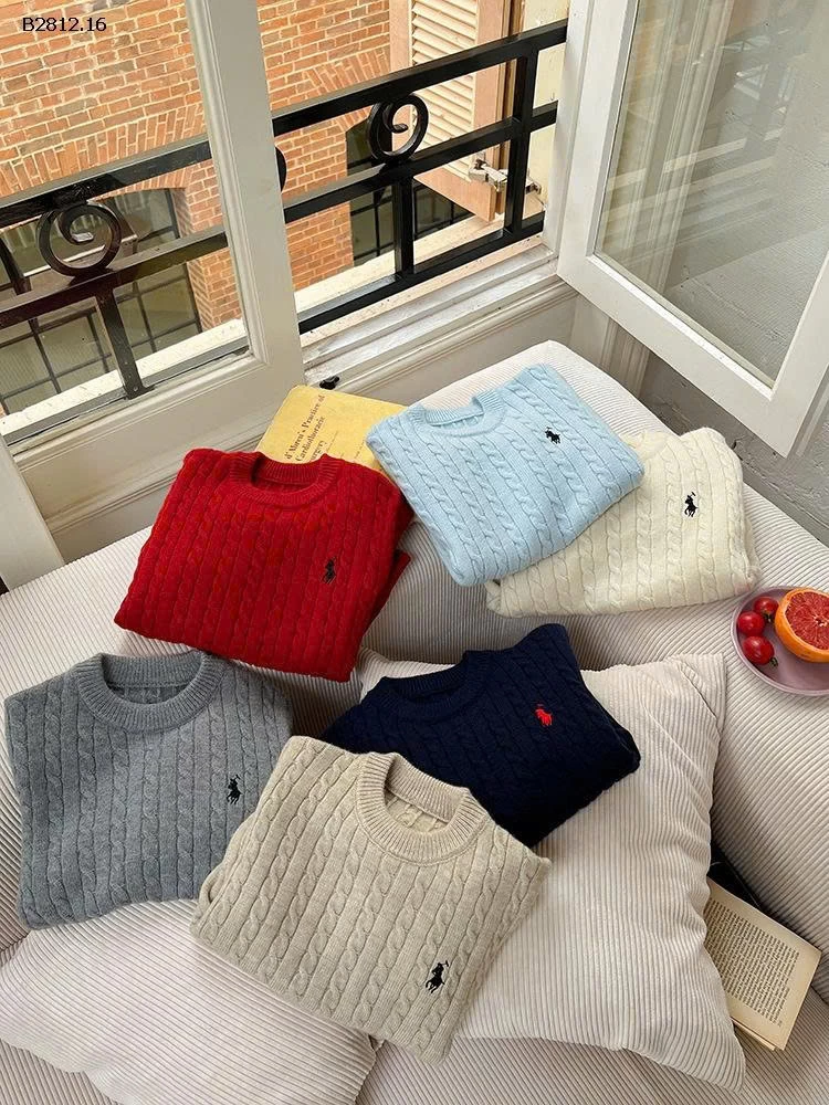 ÁO LEN THỪNG LOGO NGỰA AMBB  24A138-Giá sỉ  sz 90-150: 191k  sz 160: 208k 