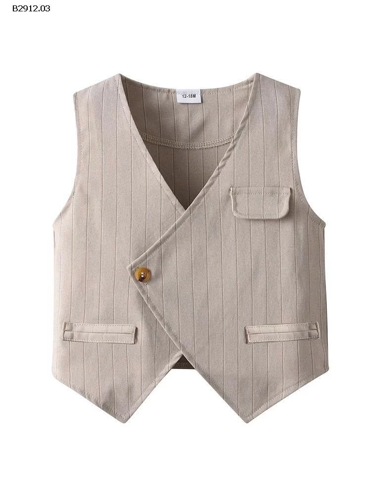 SET VEST NGẮN KẺ SỌC BT-Giá sỉ 250k