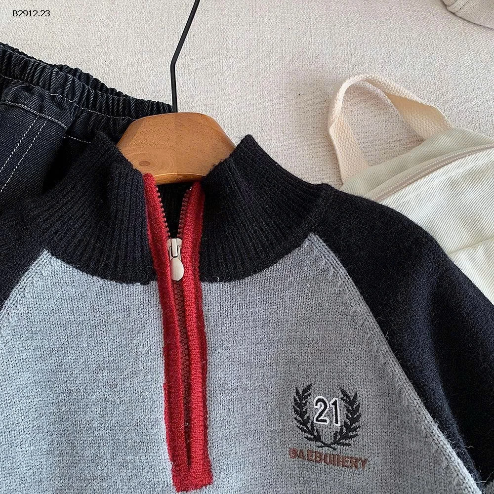 ÁO LEN KHÓA CỔ CHO BÉ-Giá sỉ  SZ 90-120: 183k SZ 130-150: 195k 