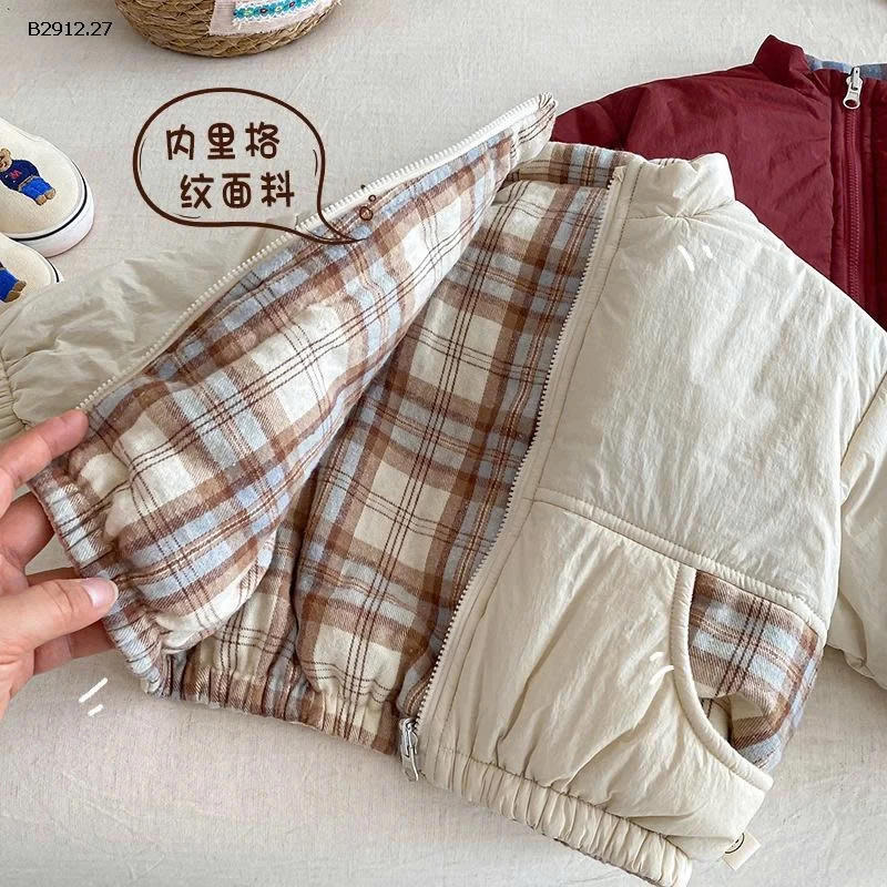Áo khoác cotton lót bông dày dặn hai mặt cho bé - giá sỉ 230k