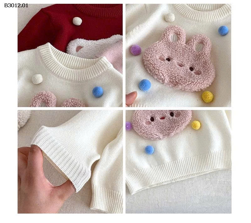 Áo len hoạt hình cho bé gái- giá sỉ 158k