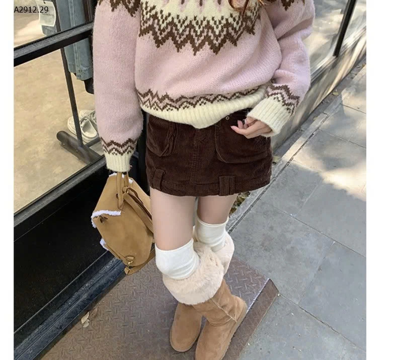   Áo len nữ KANING Fair Isle dệt jacquard nhà KANING-Giá sỉ 230k