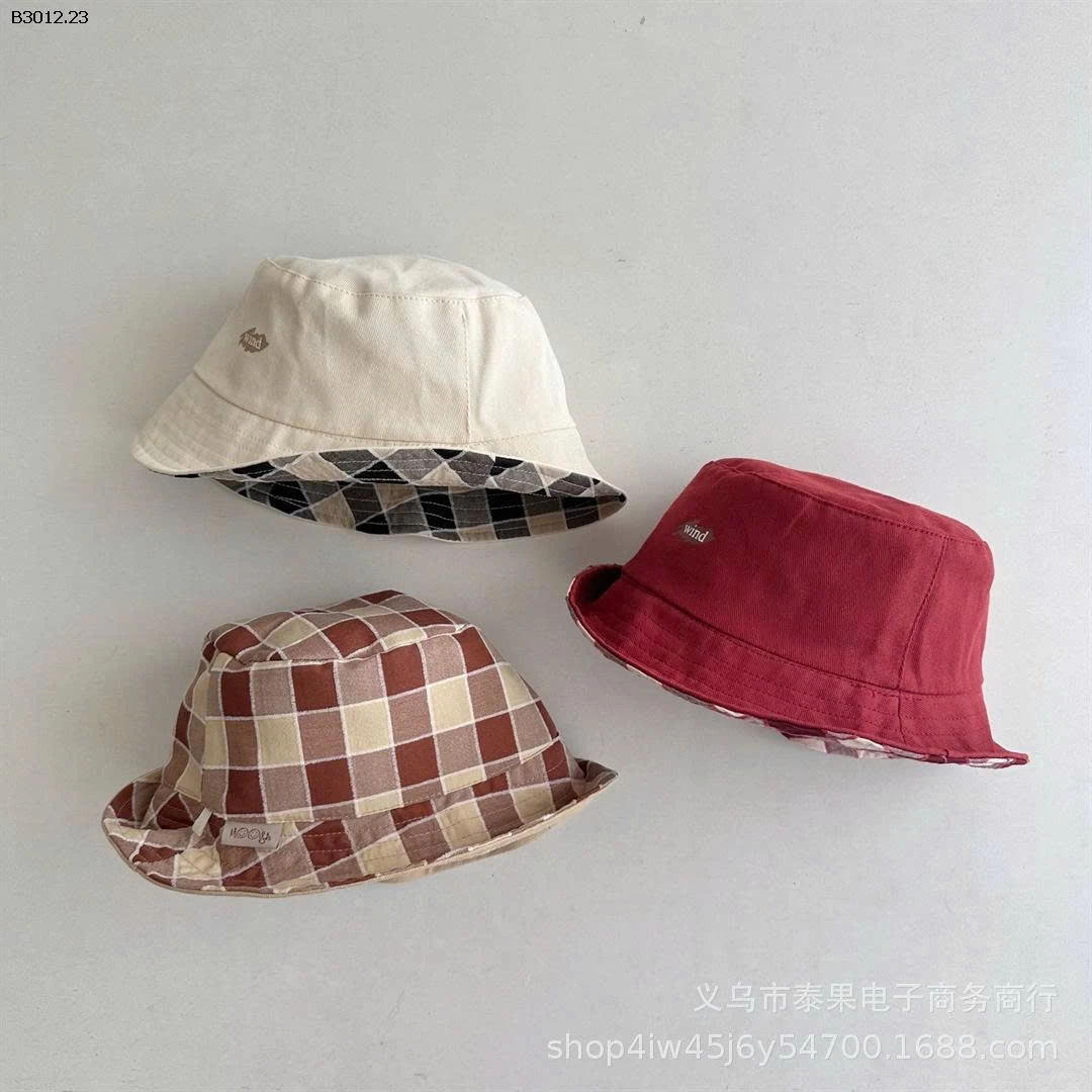 Mũ 2 mặt dành cho bé trai bé gái - sỉ 93k