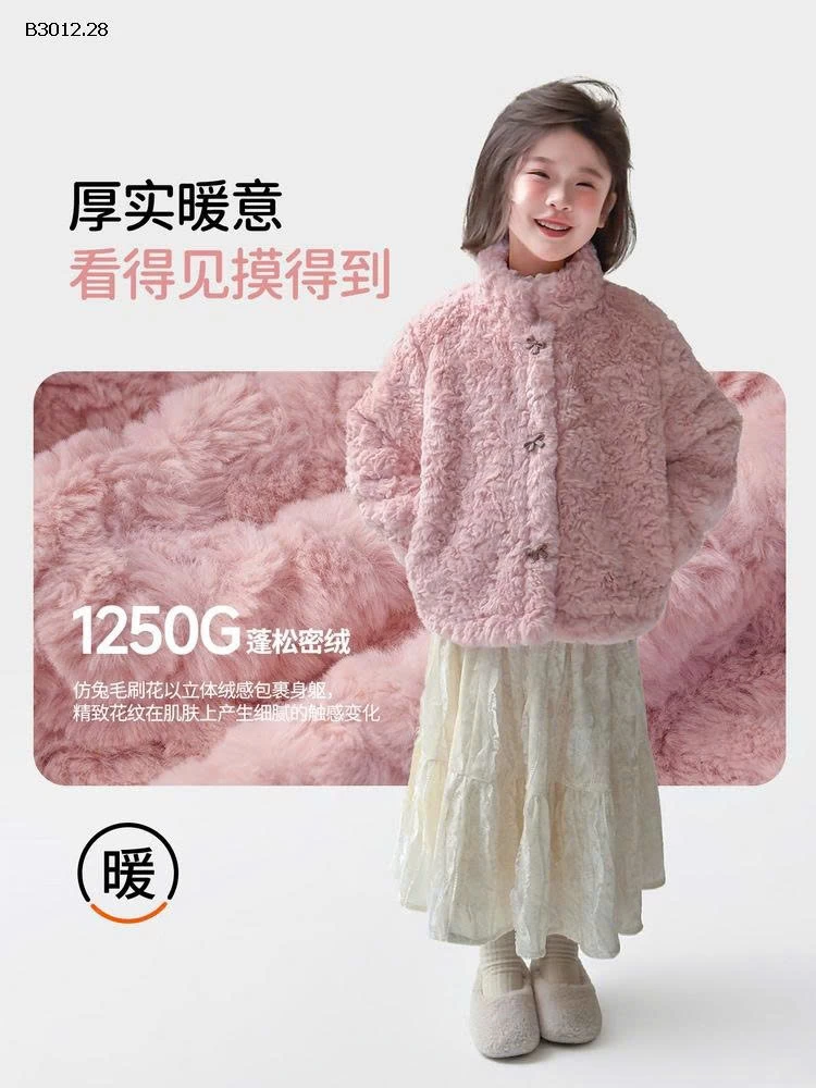 Áo khoác lông siêu ấm cho bé- sỉ 430k
