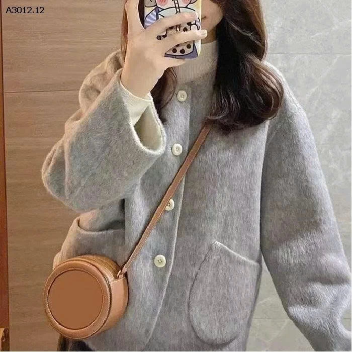 ÁO KHOÁC LEN NỮ PHONG CÁCH HÀN QUỐC  - sỉ 205k