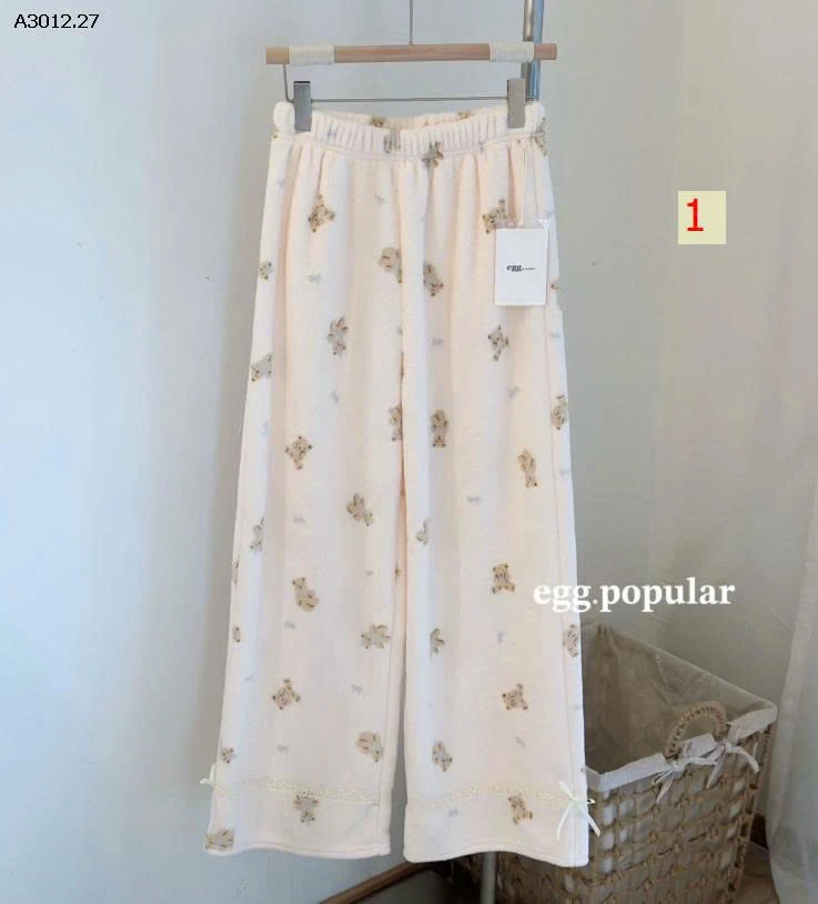 QUẦN LÔNG HỌA TIẾT NHÀ EGG - sỉ 152k