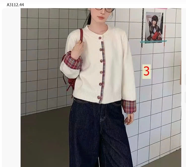 ÁO LEN PHỐI TAY KẺ- sỉ 195k