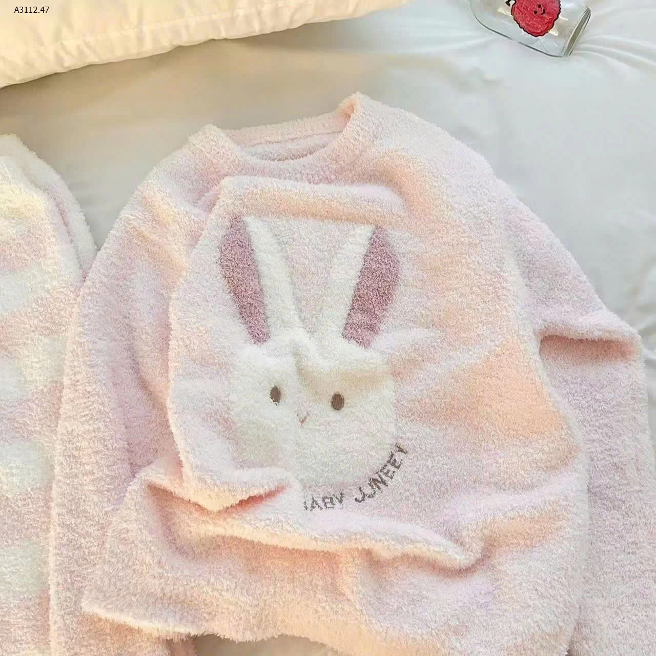 Bộ bông thỏ hồng - sỉ 180k