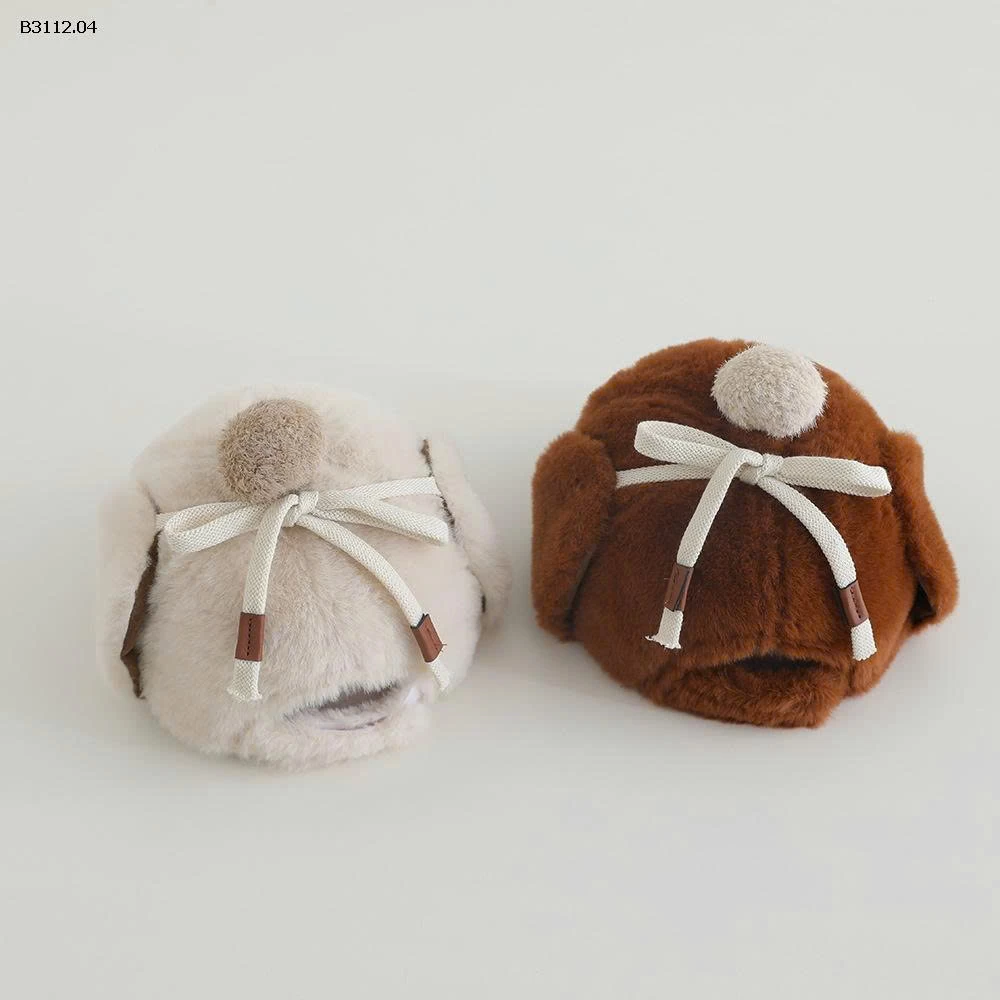 MŨ LÓT LÔNG CHE TAI CHO BÉ NEW-Giá sỉ 95k