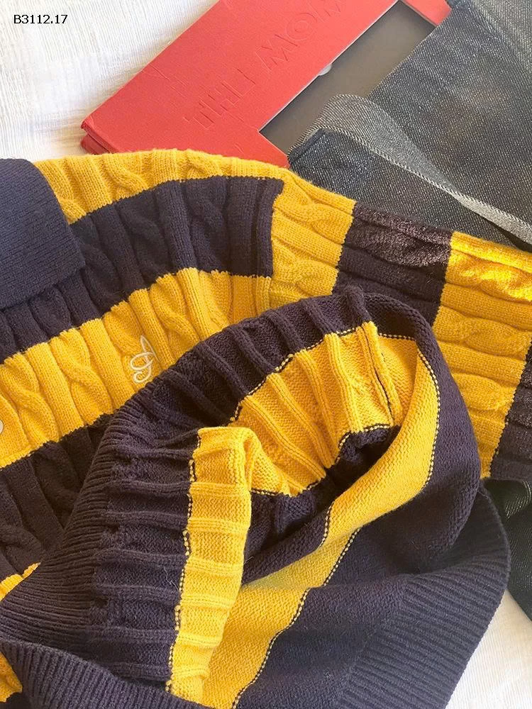 Áo len dệt kim dày dặn kẻ sọc  Elmo Baby Kids AMBB-Giá sỉ  sz 90-150 :  215k Sz 160 : 232k