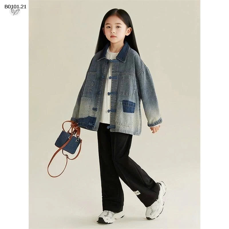 ÁO KHOÁC JEANS BÉ GÁI 1-Giá sỉ 208k