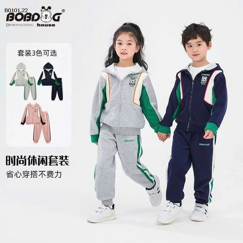 Chốt bộ nỉ Bobdog cho con zai - sỉ 229k