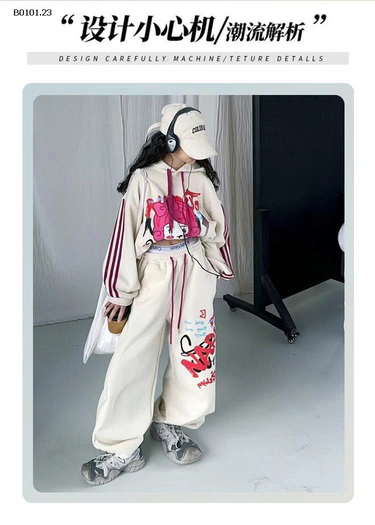 SÉT NỈ CÔ GÁI HOẠT HÌNH-Giá sỉ 365k