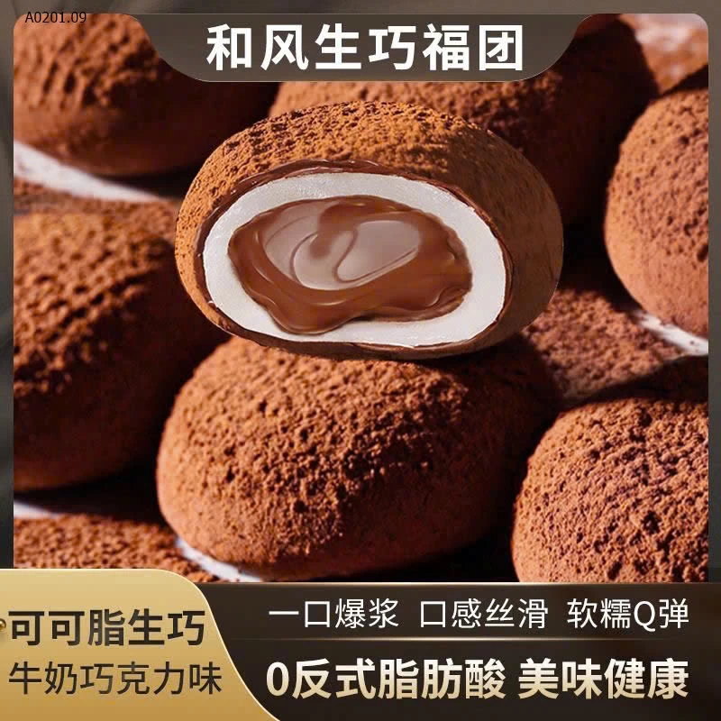 MOCHI NHÂN CHẢY SOCOLA SIÊU MỊN Q DẺO - sỉ 165k/set set 500g