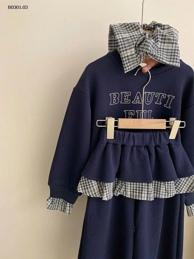 BST SET ĐỒ BÉ GÁI SZ ĐẠI NHÀ TAOCAT -Giá sỉ  sz 110-150: 355k Sz 160-170 : 398k