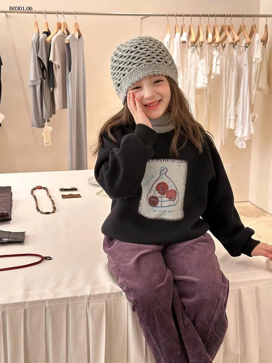 Áo nỉ họa tiết BST mới AMBB-Giá sỉ  sz 90-150: 170k  sz 160: 184k  sz 170: 197k 