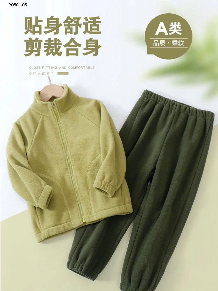 BỘ NỈ LÔNG CỪU TRẺ EM MAMDAD-Giá sỉ  Size  110 120 130: 193k Size 140 150: 218k Size 160 170 180 : 255k