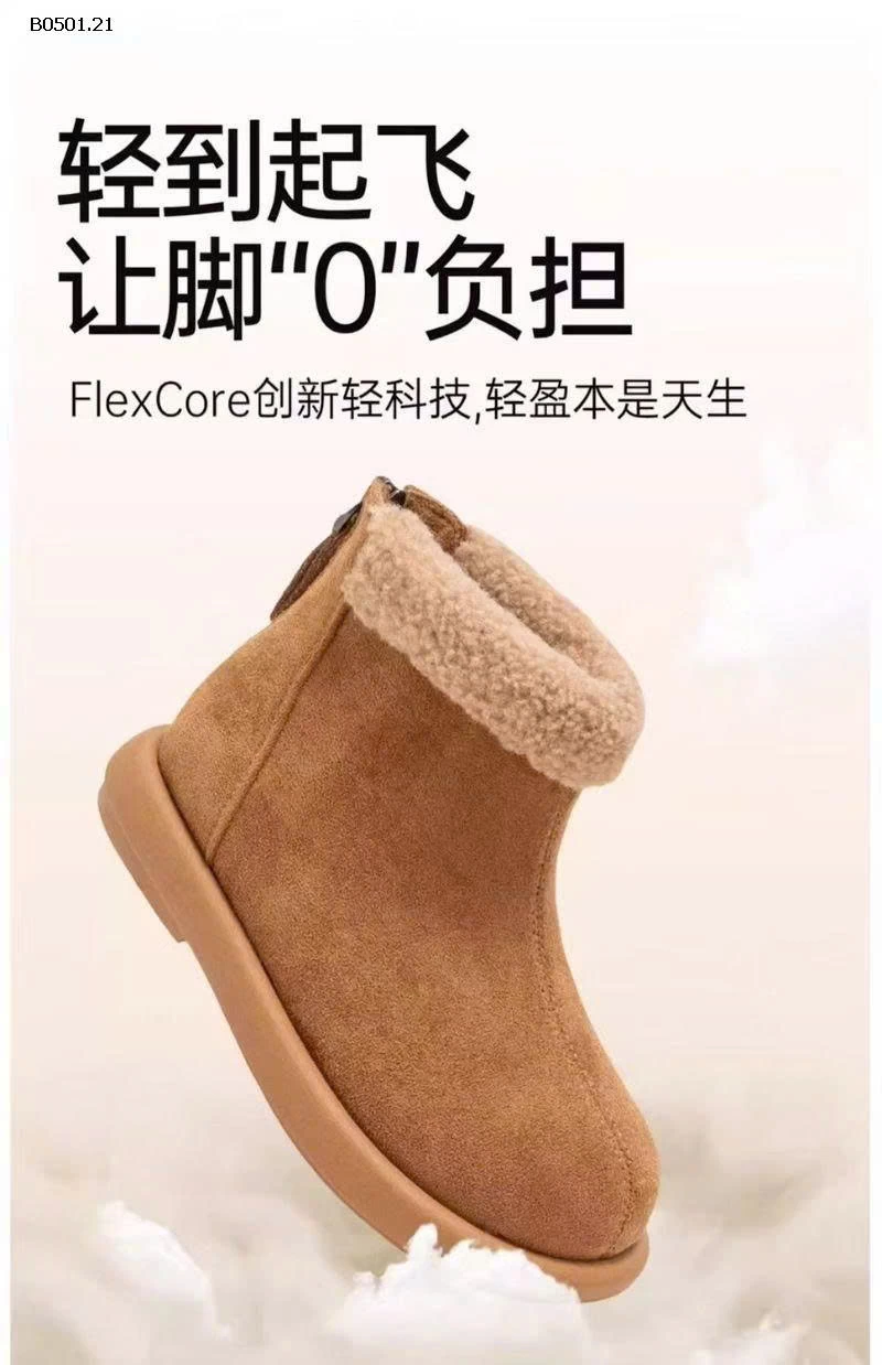 GIÀY BOOT CỔ LÔNG BG -Giá sỉ 145k