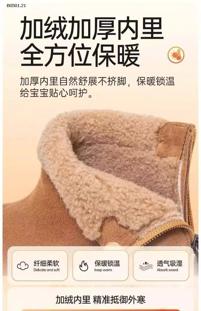 GIÀY BOOT CỔ LÔNG BG -Giá sỉ 145k