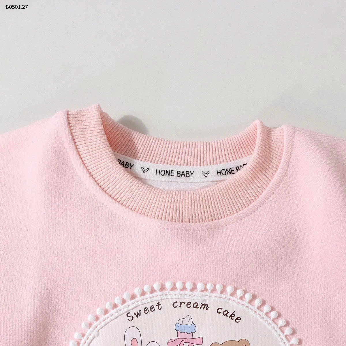 Áo nỉ trẻ em kiểu mới Xuân/Thu 2025-Giá sỉ 94k