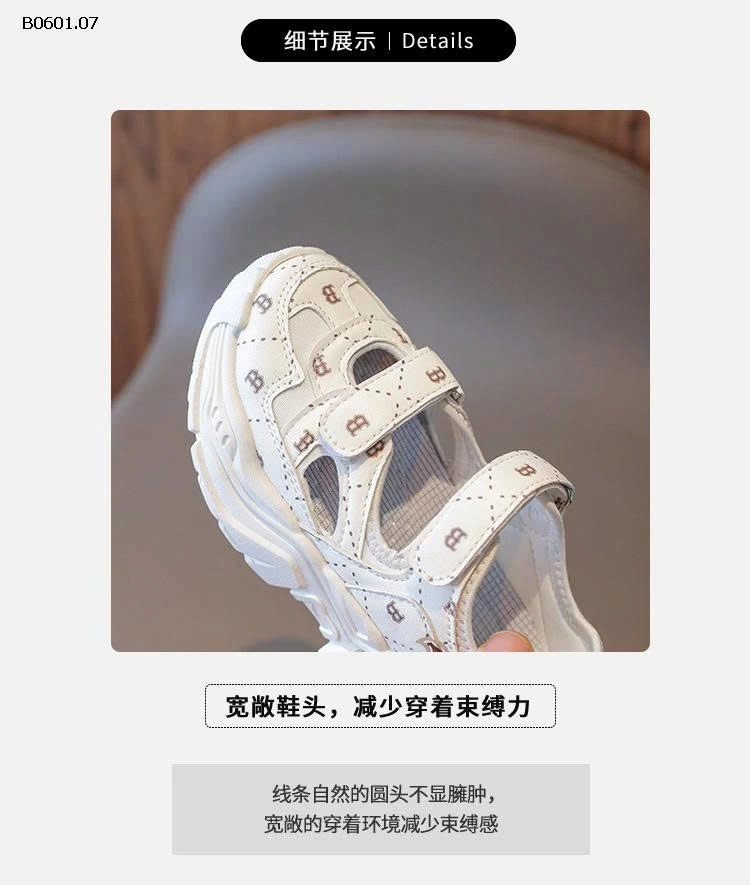 GIÀY QUAI DÁN THOÁNG KHÍ CHO BÉ YÊU -Giá sỉ  sz 22-31 :   179k sz 32-36 :  190k