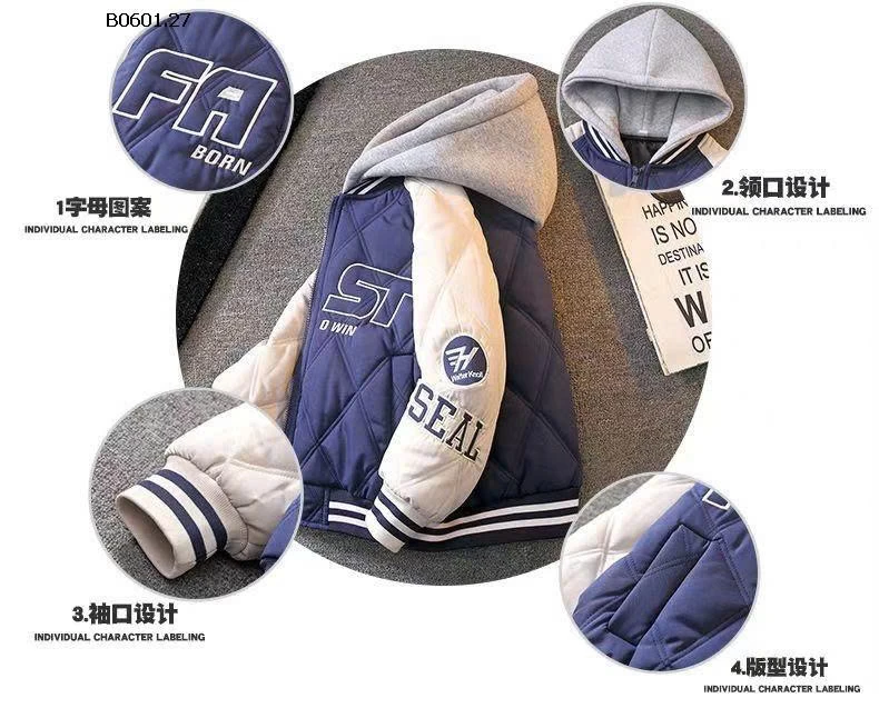 Áo khoác chần bông cho BT-Giá sỉ 188k