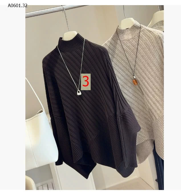 Áo len cổ lọ tay cánh dơi - sỉ 252k