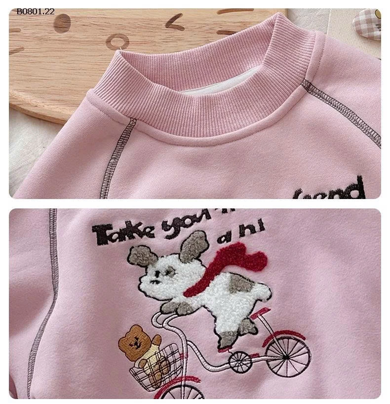 ÁO NỈ LÓT LÔNG HỌA TIẾT BG-Giá sỉ 188k