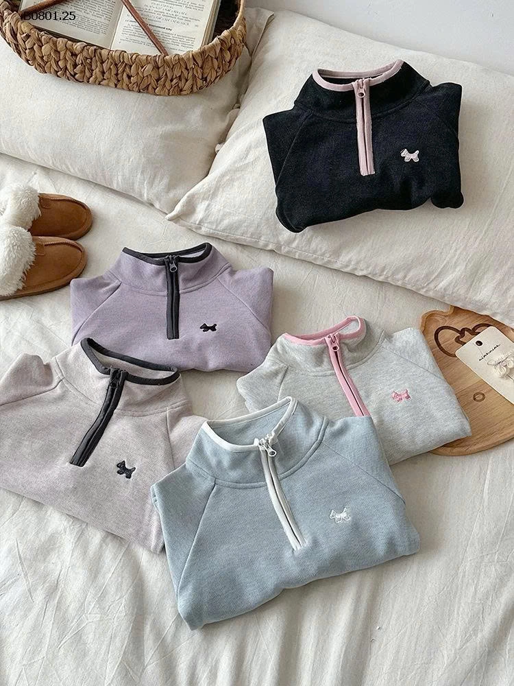 ÁO DÀI TAY CỔ KÉO KHÓA-Giá sỉ 162k