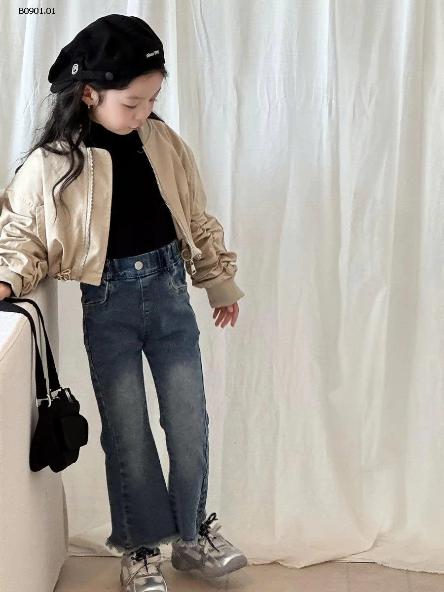 QUẦN JEAN ỐNG LOE BÉ GÁI -Giá sỉ 183k