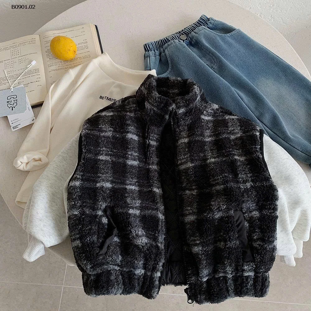 ÁO KHOÁC TAY PHỐI NỈ BÉ TRAI -Giá sỉ 272k