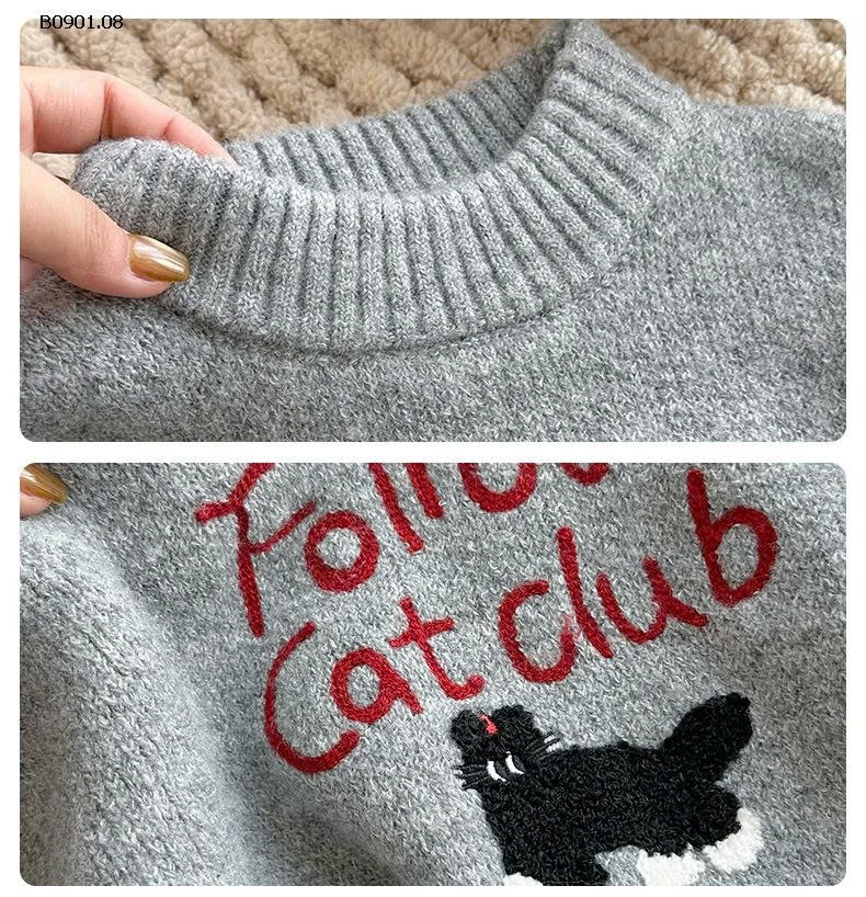 Áo len cashmere trẻ em hiệu Xie Jinmao HSMMC-Giá sỉ 200k