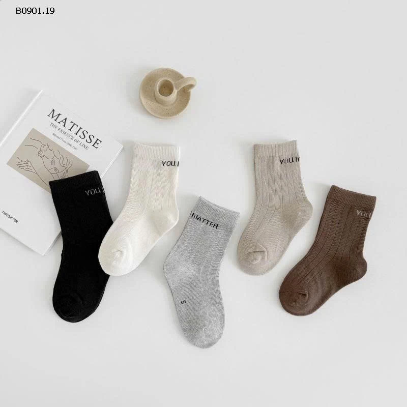 SET 5 ĐÔI TẤT AMBB CHO BÉ YÊU  -sỉ 106k