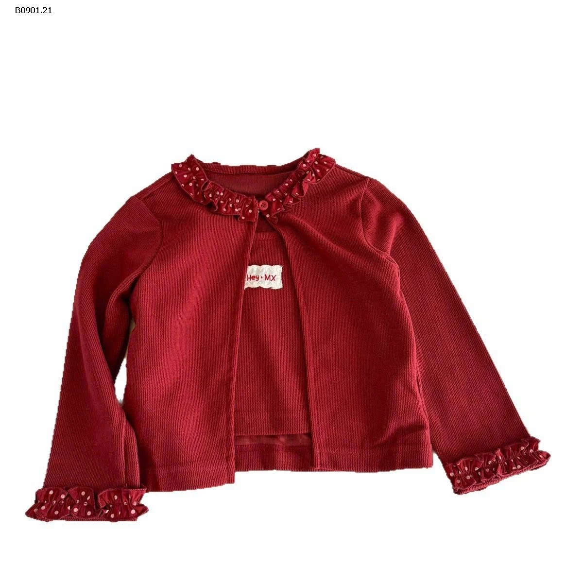 ÁO CARDIGAN ĐỎ BÉ GÁI NINGLI1-sỉ 128k