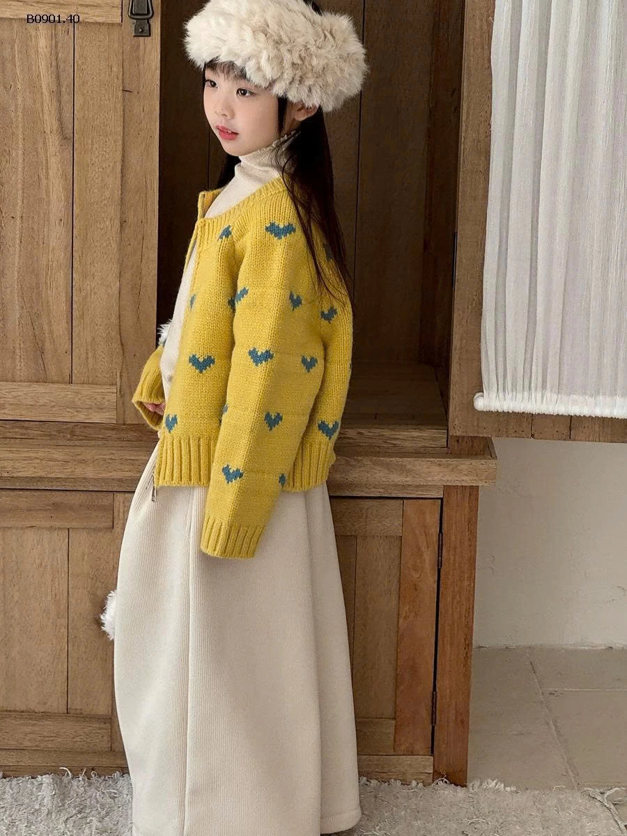 KHOÁC LEN VÀNG TRÁI TIM BG-sỉ 218k