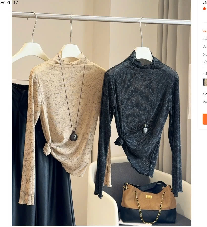 ÁO DÀI TAY HỌA TIẾT ANNAsỉ 104k