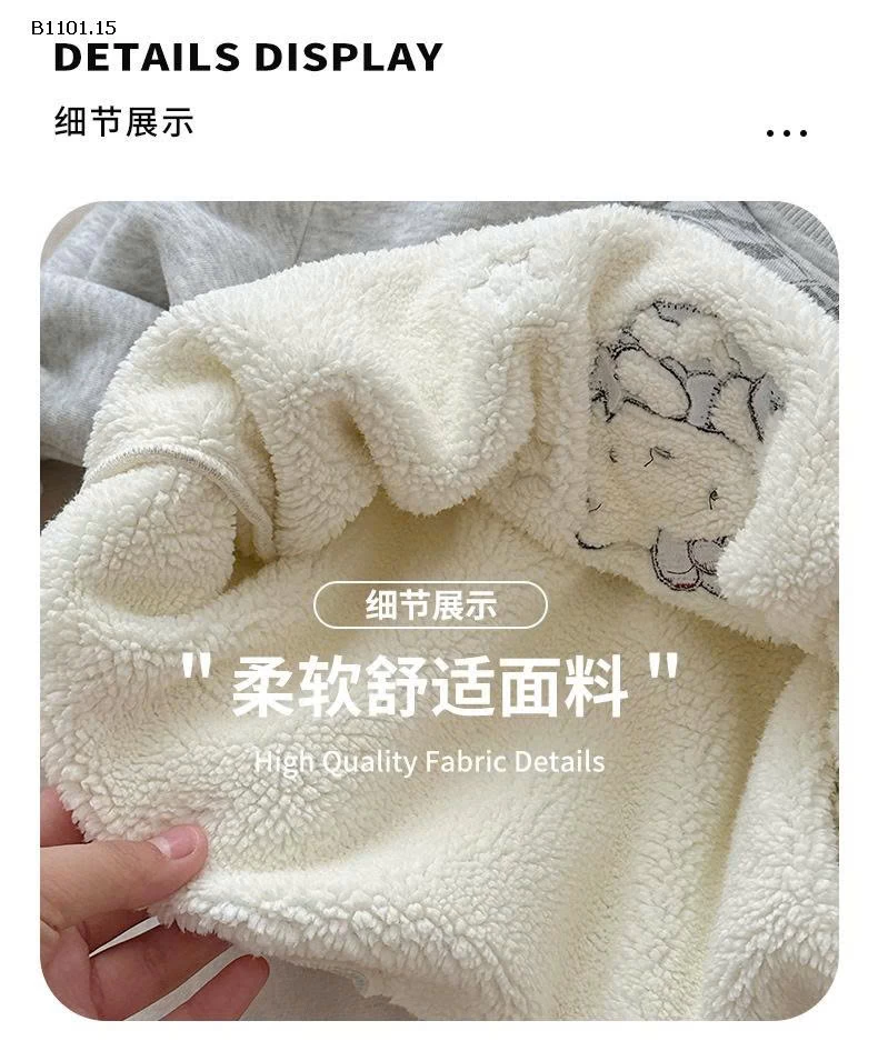 Áo nỉ dày dặn lót lông cừu kiểu dáng mới mùa đông 2025 - giá sỉ 188k