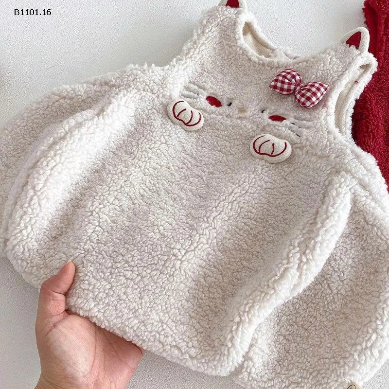 Set Đầm đơn sắc cho bé gái mặc dịp năm mới - giá sỉ 304k