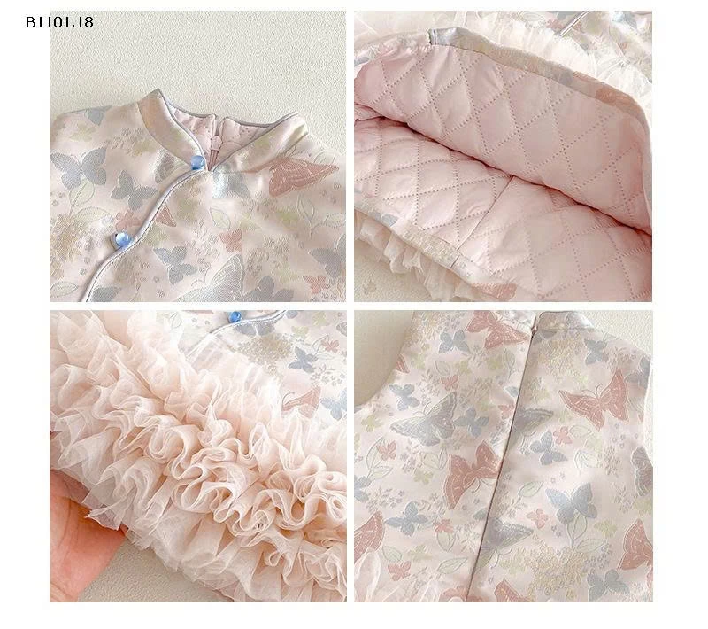 Set Đầm Tết cổ điển cho bé gái- giá sỉ 335k