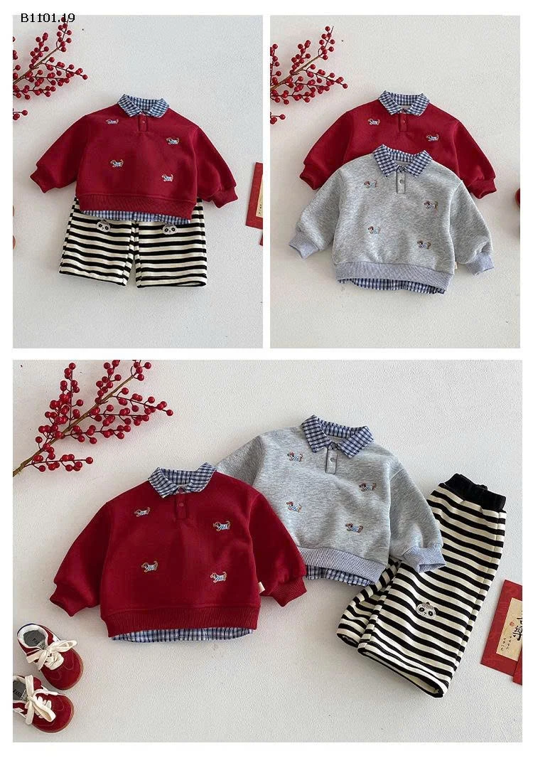 Áo nỉ trẻ em hiệu Kids' Label- giá sỉ 158k