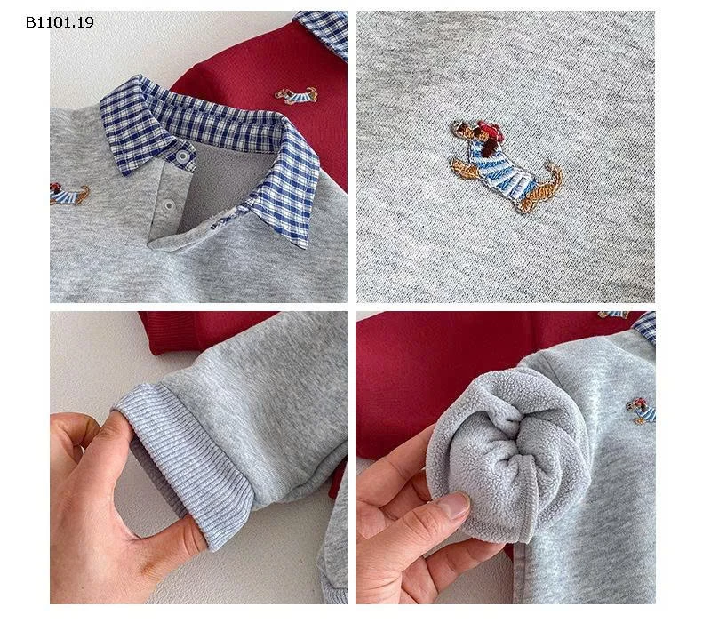 Áo nỉ trẻ em hiệu Kids' Label- giá sỉ 158k