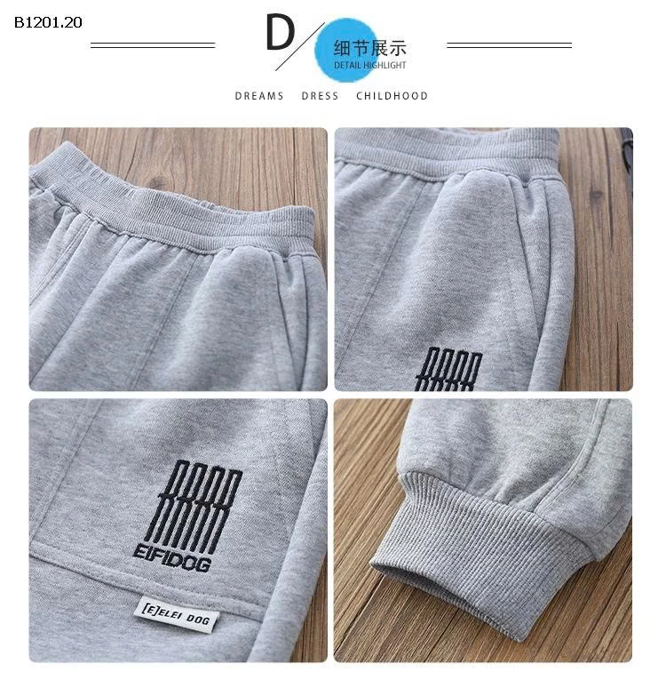 QUẦN JOGGER CHO BÉ TRAI - Giá sỉ 110-160: 195k 170:   215k