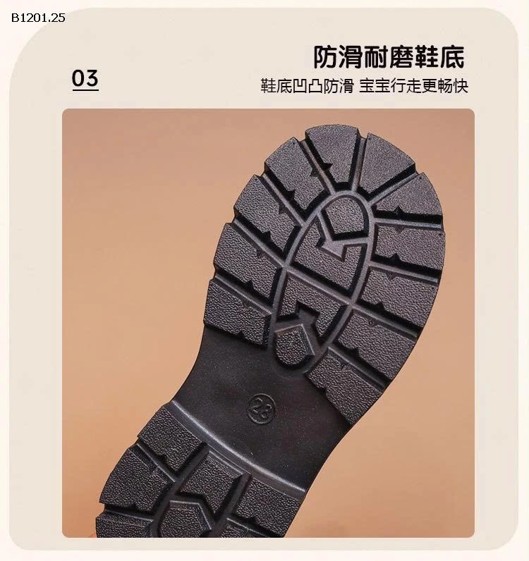 Giày boot mix ren trẻ em - sỉ 162k