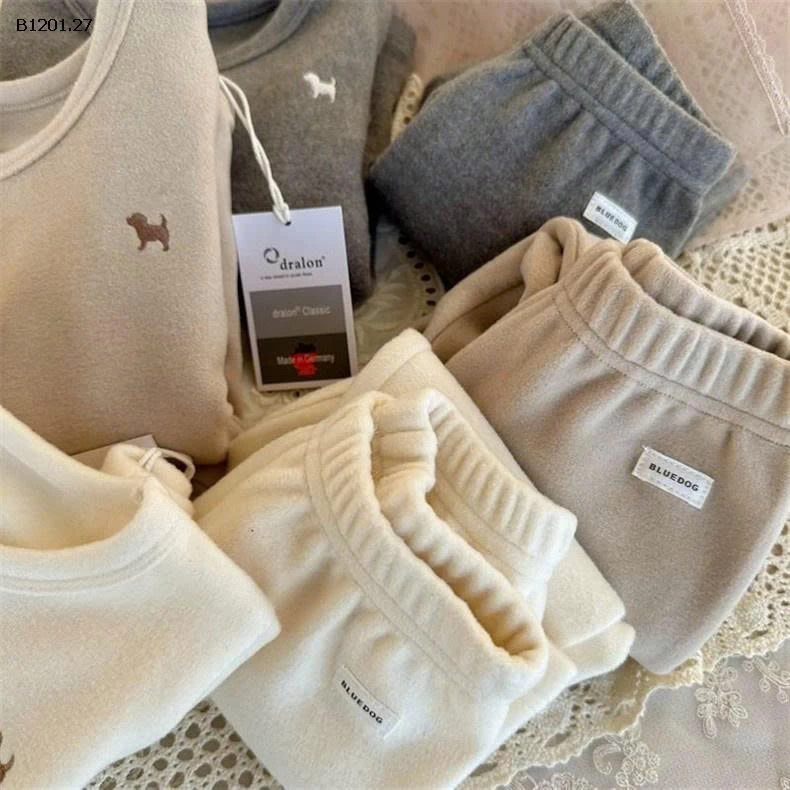 BỘ NỈ BÔNG BLUEDOG CHO BÉ - sỉ 123k