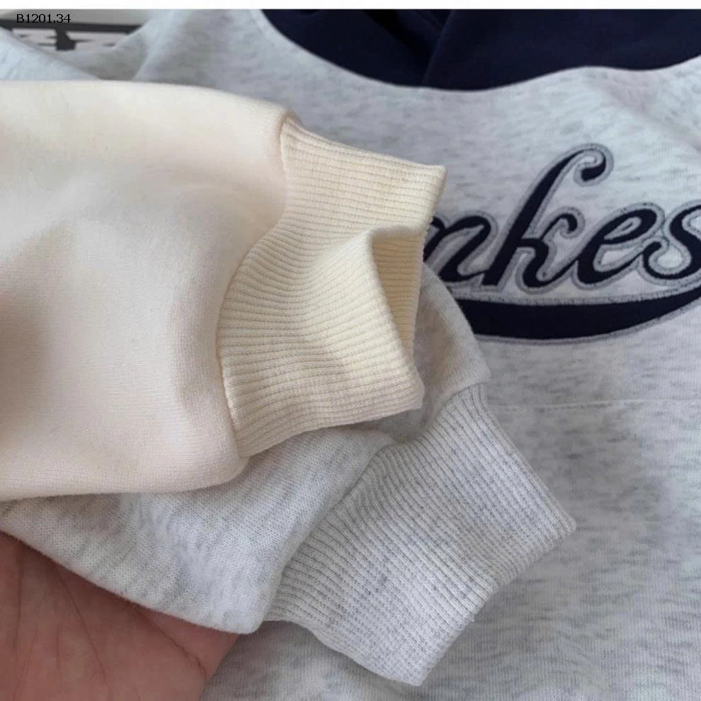 HOODIE TÚI TRƯỚC PHỐI MÀU MŨ CHO BÉ-Giá sỉ 140k