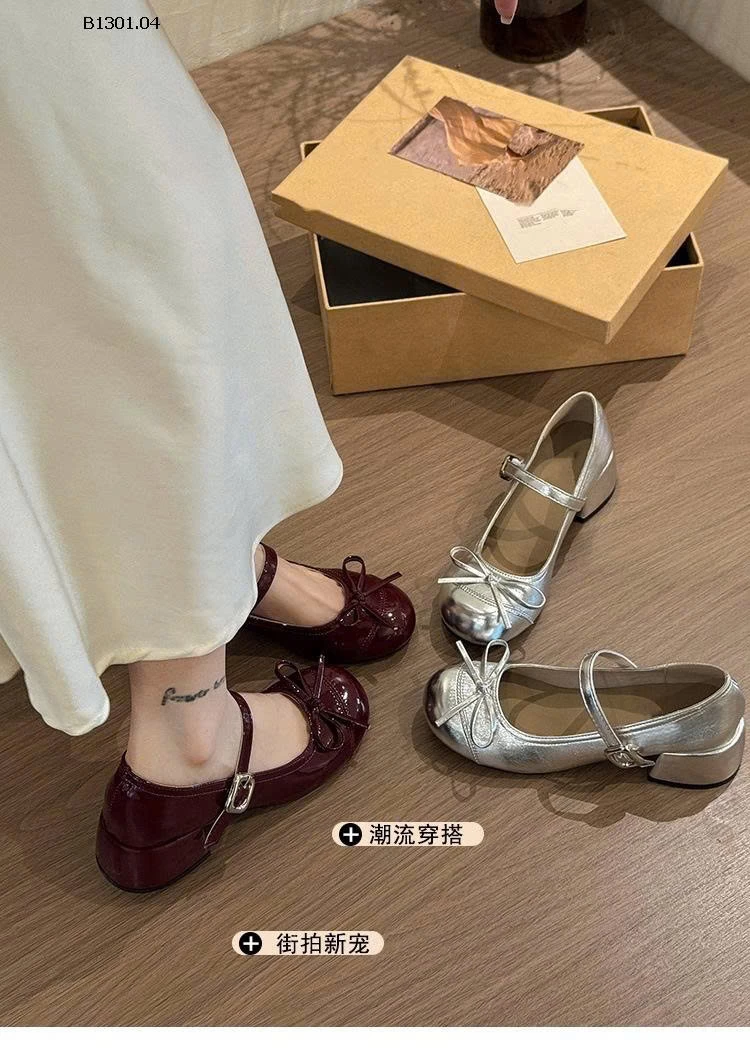 Giày bệt nữ GÓT VUÔNG -Giá sỉ 145k